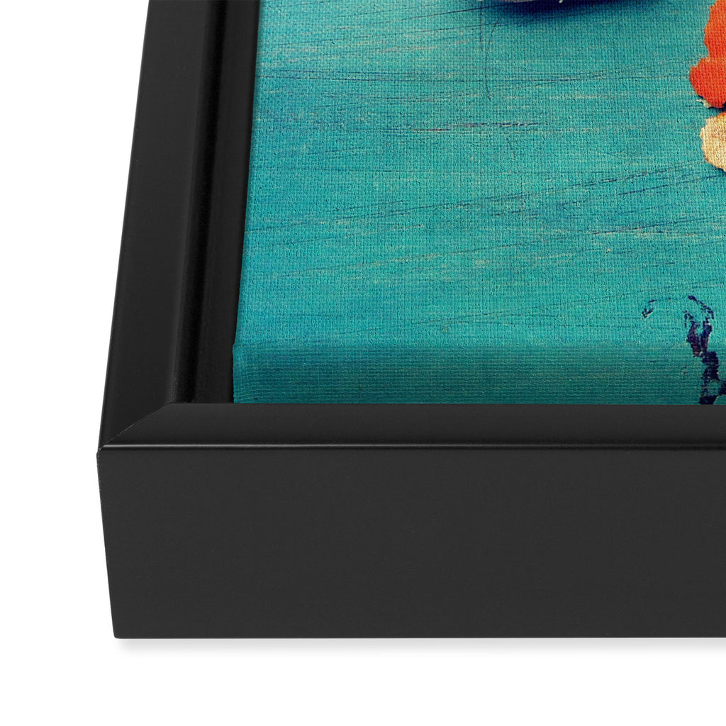 Orange Wedge Framed Canvas Print Gallery Image 3