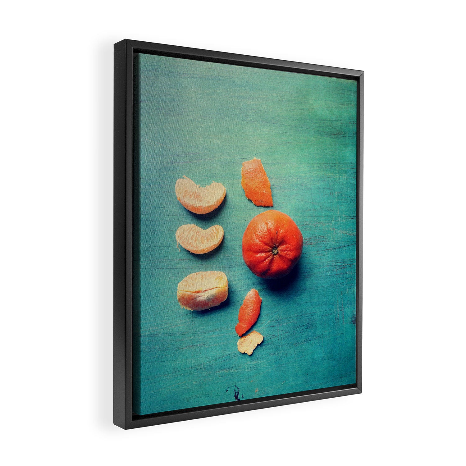 Orange Wedge Framed Canvas Print Gallery Image 2
