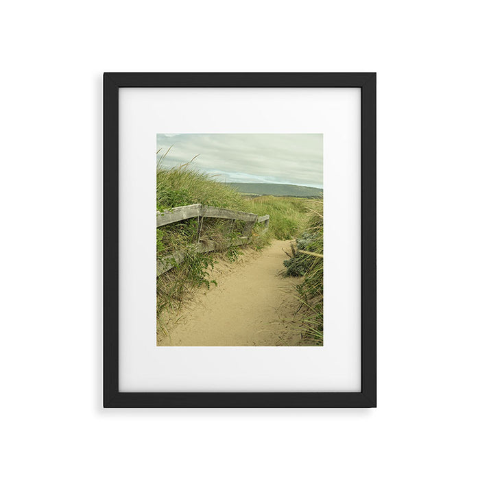path to the beach - coastal nature photograph Framed Art Print Gallery Image 1