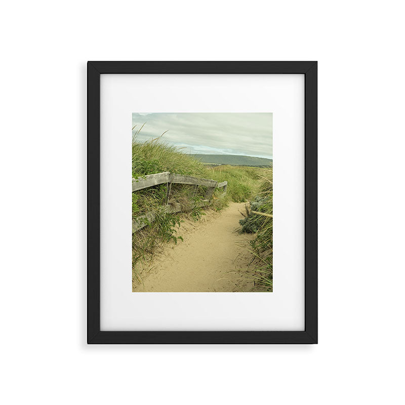 path to the beach - coastal nature photograph Framed Art Print Gallery Image 5