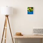 Pears on a Blue Table Canvas Print Gallery Image 2