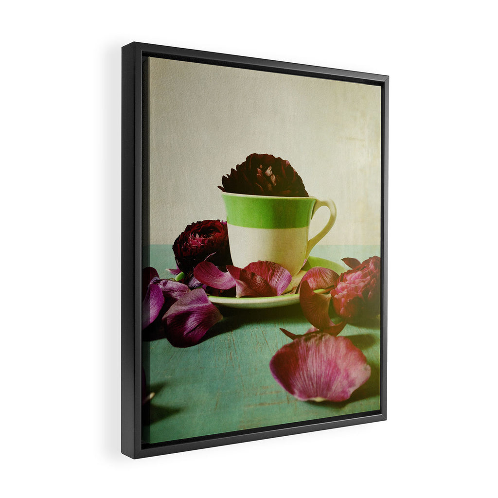 Petals Unfold, Opening to Life Framed Canvas Print Gallery Image 2