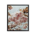 Pink Blossoms - pastel pink flowers cottage core floral grannycore Framed Canvas Print Gallery Image 6