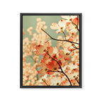 Pink Flowers on a Spring Day Framed Canvas Print Gallery Image 8