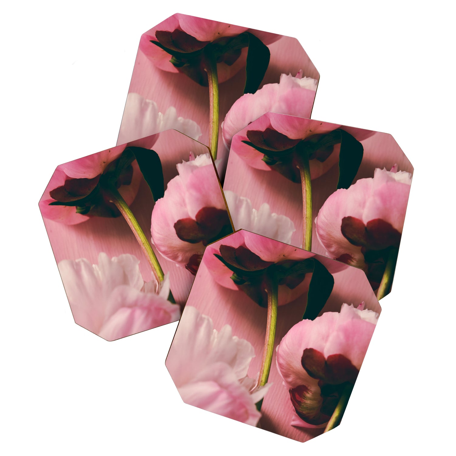 Pink Peony Love Coaster Gallery Image 1