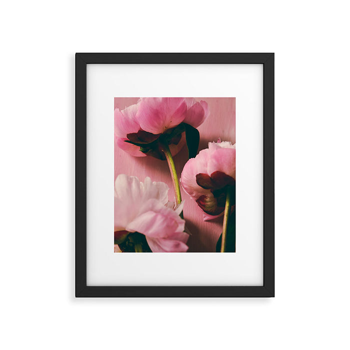 Pink Peony Love Framed Art Print Gallery Image 1