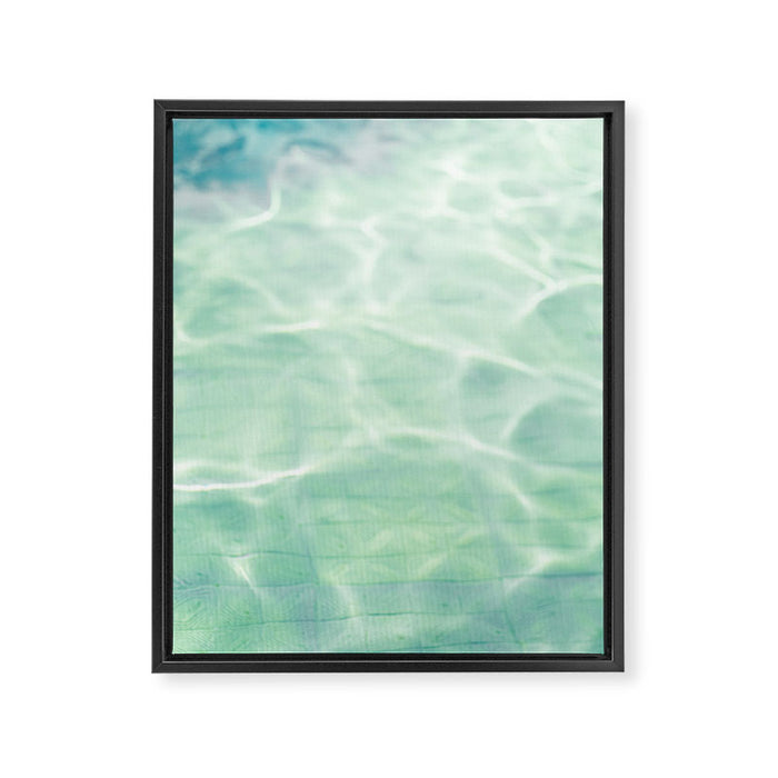 Poolside - Natatorium Art Framed Canvas Print Gallery Image 1