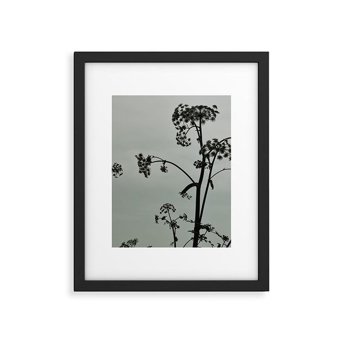 Presence x wildflower moody botanical photograph Framed Art Print Gallery Image 1