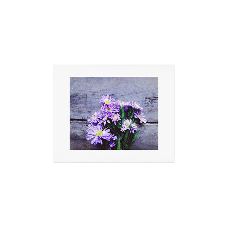 Pretty Blue Flowers Art Print Gallery Image 1