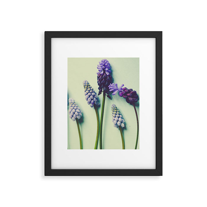 Pretty Blue Flowers Framed Art Print Gallery Image 1
