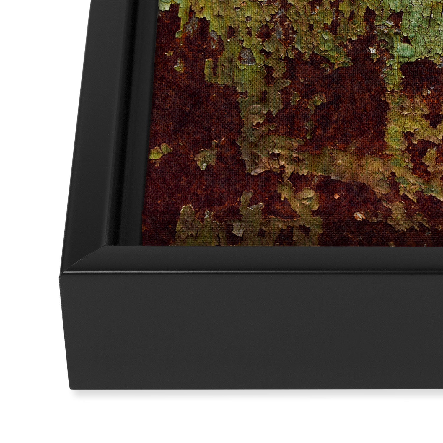 Pretty Green Abstract Texture I Framed Canvas Print Gallery Image 3