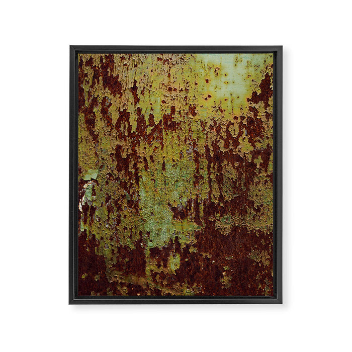 Pretty Green Abstract Texture I Framed Canvas Print Gallery Image 1