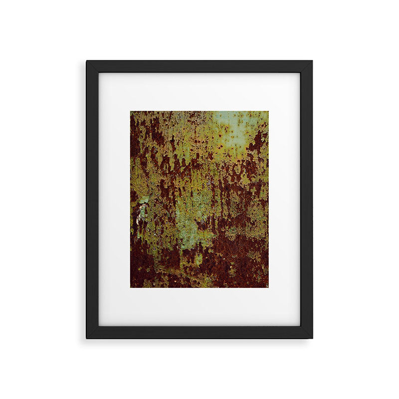 Pretty Green Abstract Texture I Framed Art Print Gallery Image 5