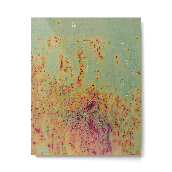 Pretty Green Abstract Texture II Metal Print Gallery Image 1