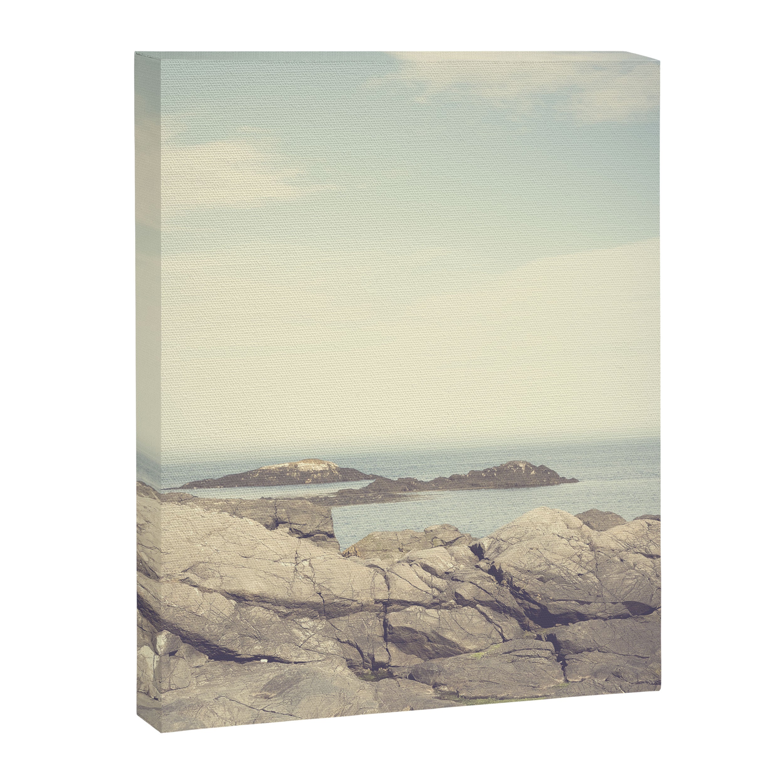 quiet morning at acadia - ocean coastal maine travel photograph Canvas Print Gallery Image 6