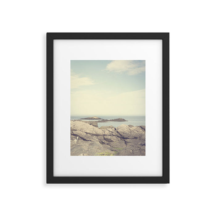 quiet morning at acadia - ocean coastal maine travel photograph Framed Art Print Gallery Image 1
