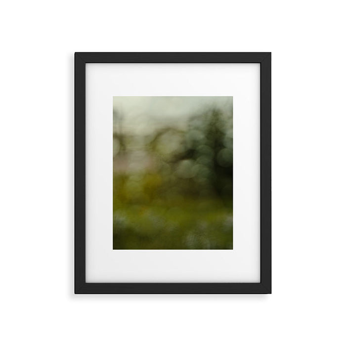 raindrop abstract photograph no. 6 - nature photography Framed Art Print Gallery Image 1