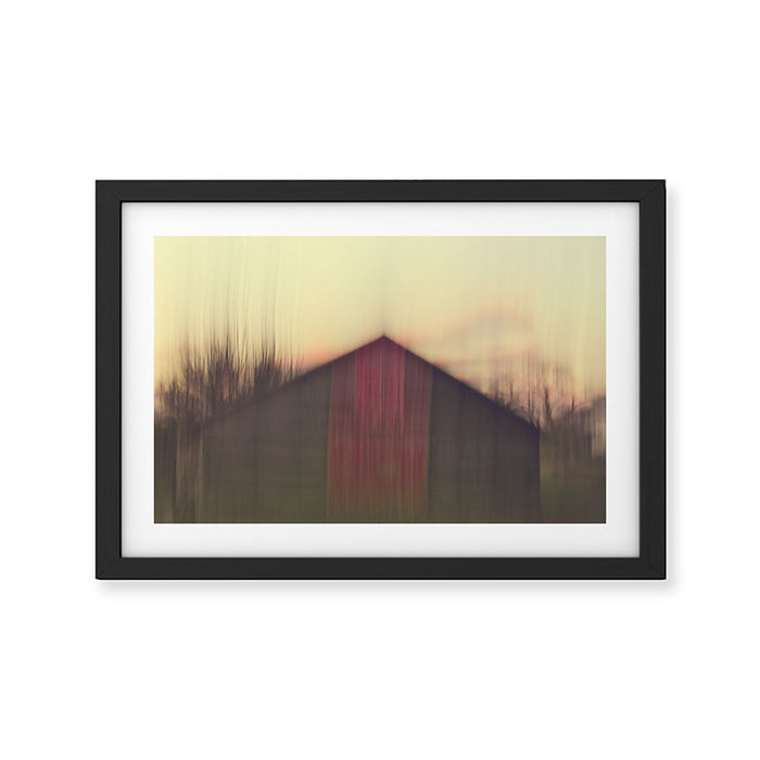 Red Barn Framed Art Print Gallery Image 1