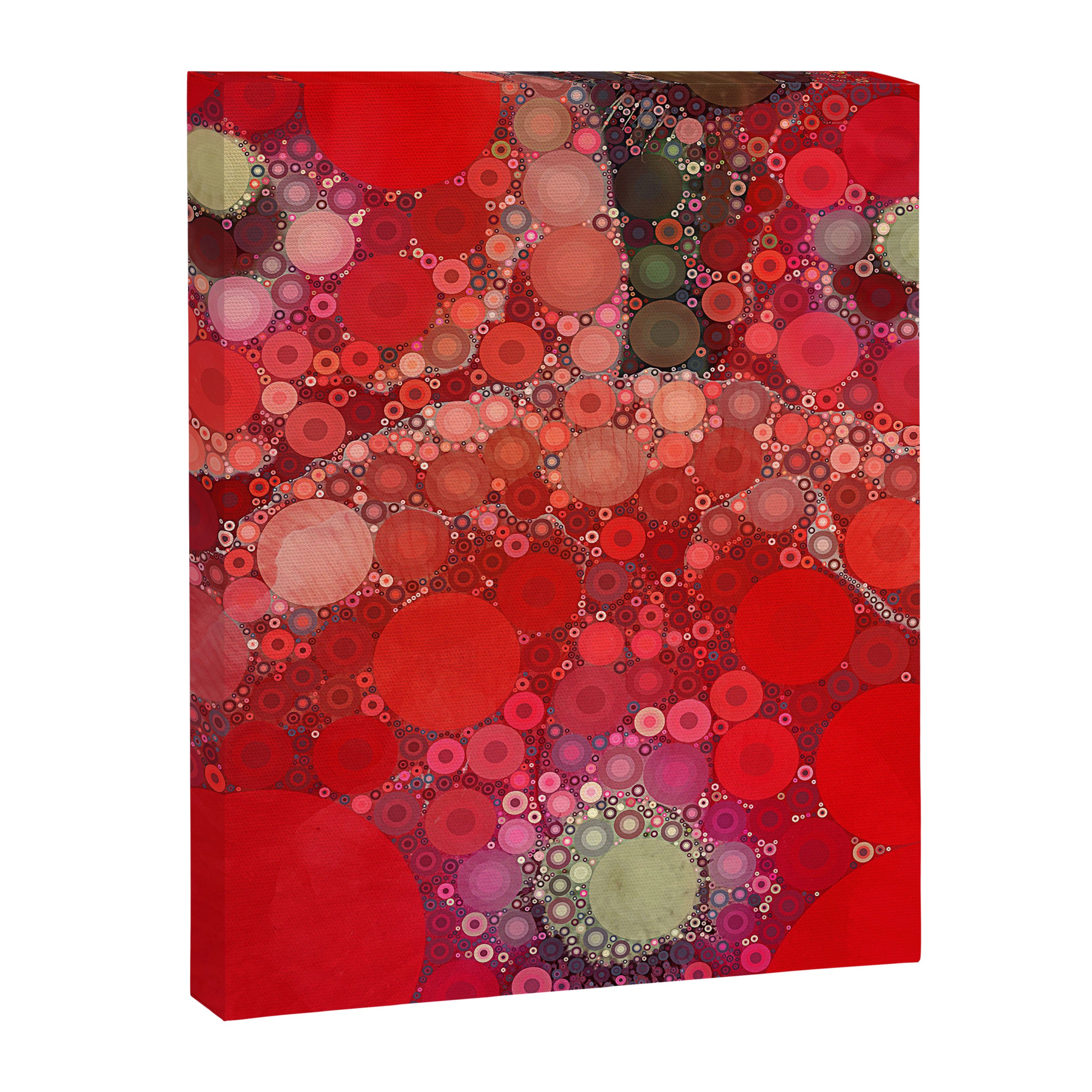 Red Poppies - colorful flower abstract design Canvas Print Gallery Image 8