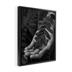 Reverence - botanical hand and fern photograph  Framed Canvas Print Gallery Image 2