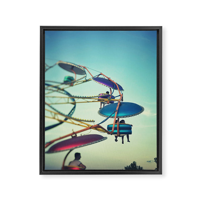 Riding Up to the Sky Framed Canvas Print Gallery Image 1