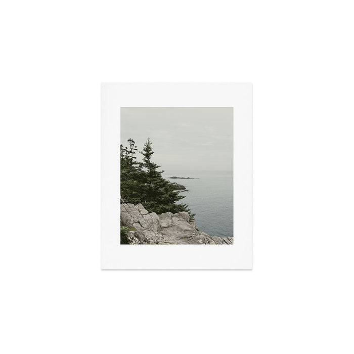 rocky coast - travel photography Maine coast nature Art Print Gallery Image 1