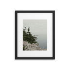 rocky coast - travel photography Maine coast nature Framed Art Print Gallery Image 5