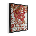 Scarlet x autumn maple tree nature abstract photograph Framed Canvas Print Gallery Image 2
