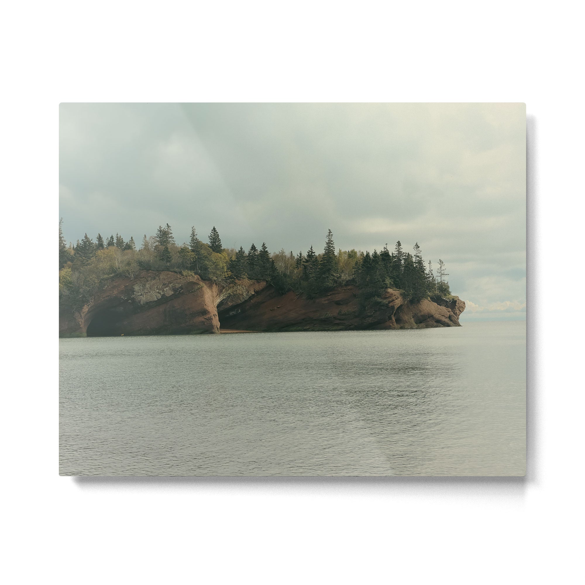 sea caves no. 14 - ocean seascape bay of fundy Metal Print Gallery Image 4