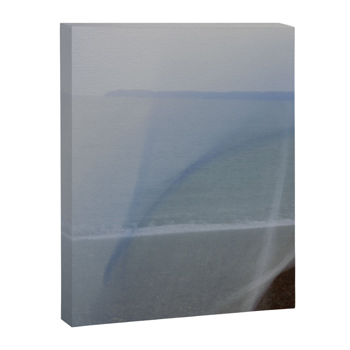 Seascape Double Exposure Abstract 1. - long exposure blue ocean photograph  Canvas Print Gallery Image 1