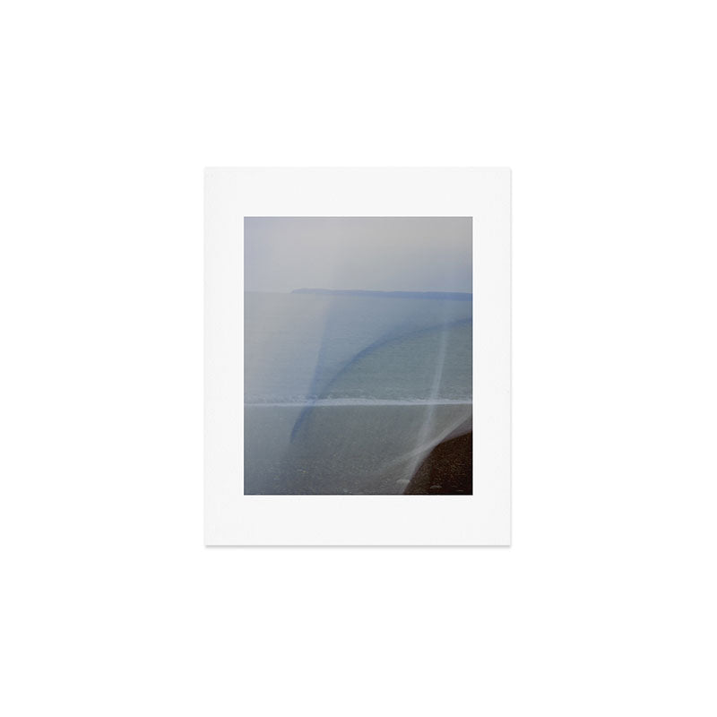 Seascape Double Exposure Abstract 1. - long exposure blue ocean photograph  Art Print Gallery Image 1