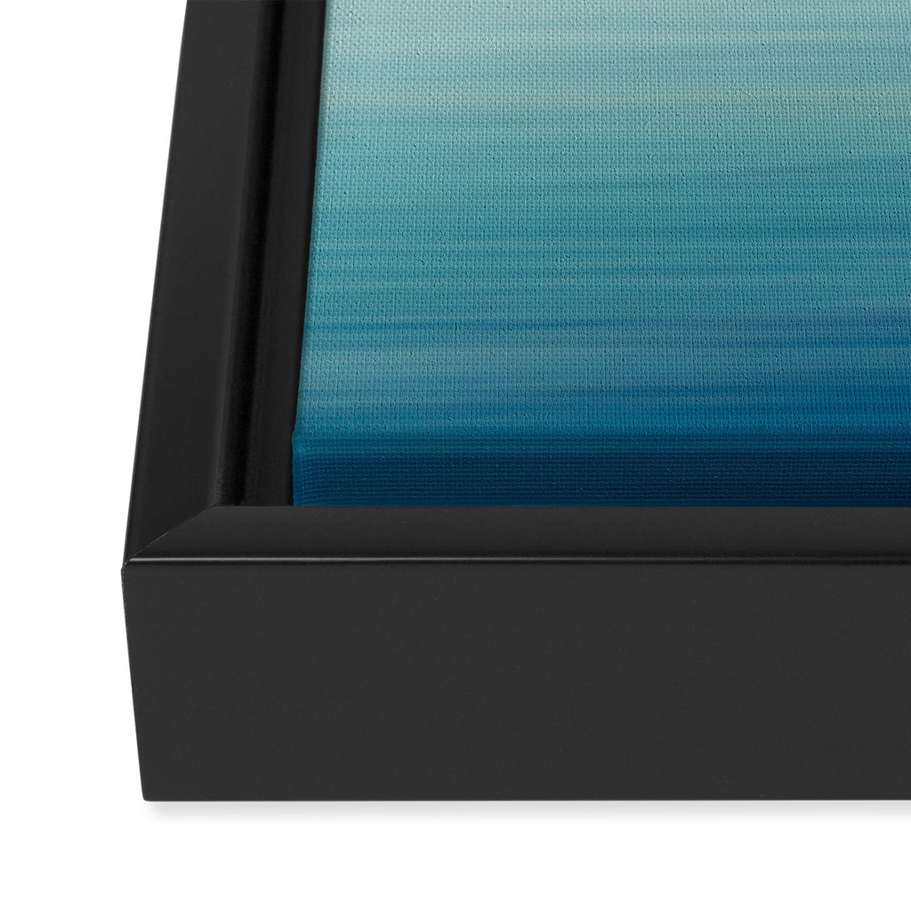 Seascape Ocean photograph - I Love the Sea Ombre Abstract Framed Canvas Print Gallery Image 3