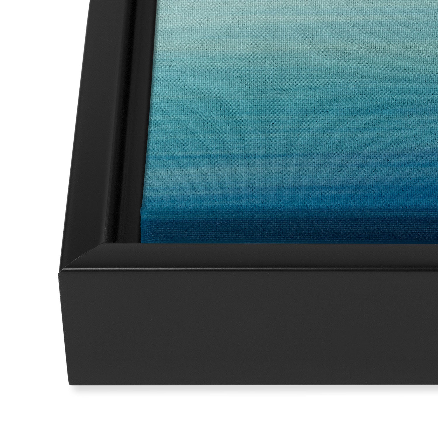 Seascape Ocean photograph - I Love the Sea Ombre Abstract Framed Canvas Print Gallery Image 3