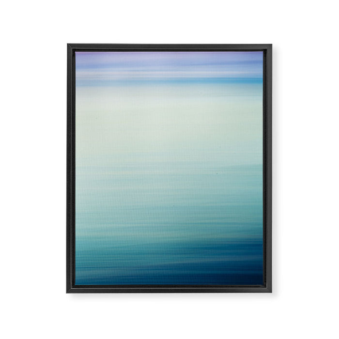 Seascape Ocean photograph - I Love the Sea Ombre Abstract Framed Canvas Print Gallery Image 1