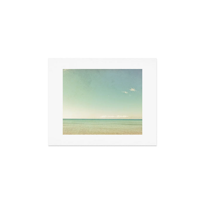 Serenity - blue beach lake michigan summer travel photograph Art Print Gallery Image 1