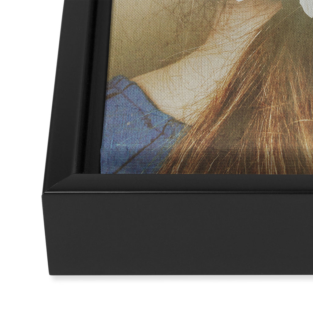 She Had Flowers in Her Hair Framed Canvas Print Gallery Image 3