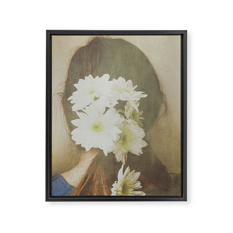 She Had Flowers in Her Hair Framed Canvas Print Gallery Image 6