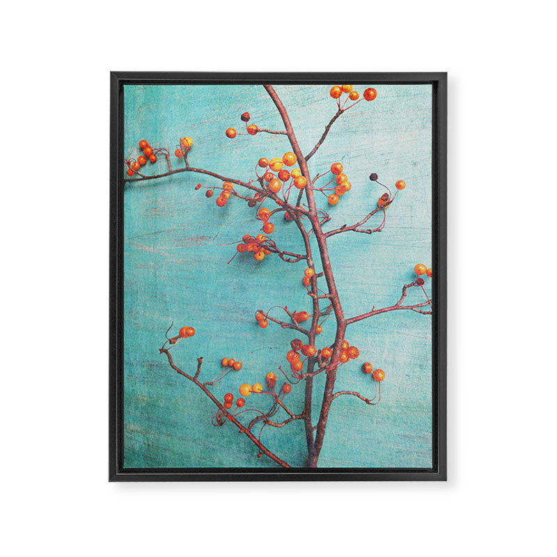 She Hung Her Dreams on Branches - autumn botanical still life photo cottage decor Framed Canvas Print Gallery Image 8