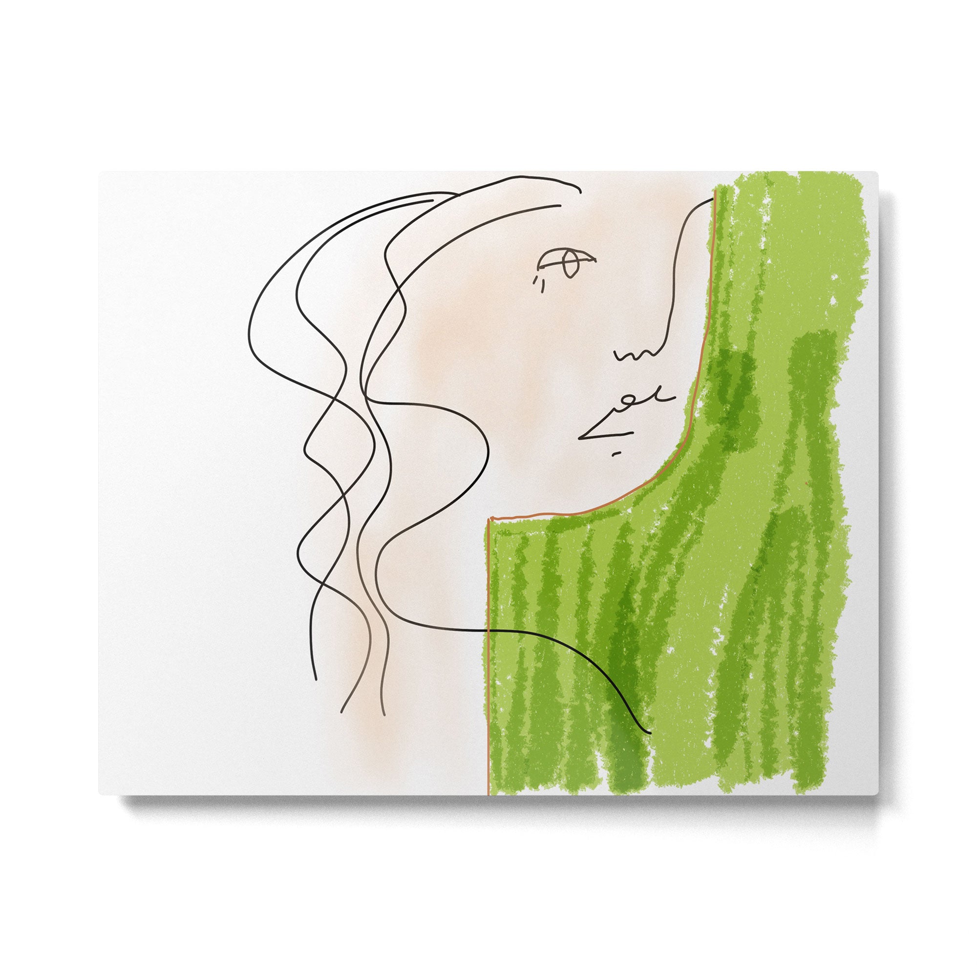 She Never Saw Herself as Others Did Metal Print Gallery Image 4