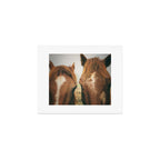 Side By Side  horse portrait photograph Art Print Gallery Image 1