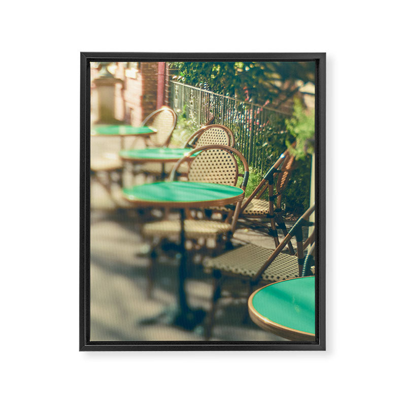 Sidewalk Cafe Framed Canvas Print Gallery Image 6