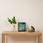 Sky and Leaves Framed Canvas Print Gallery Image 4