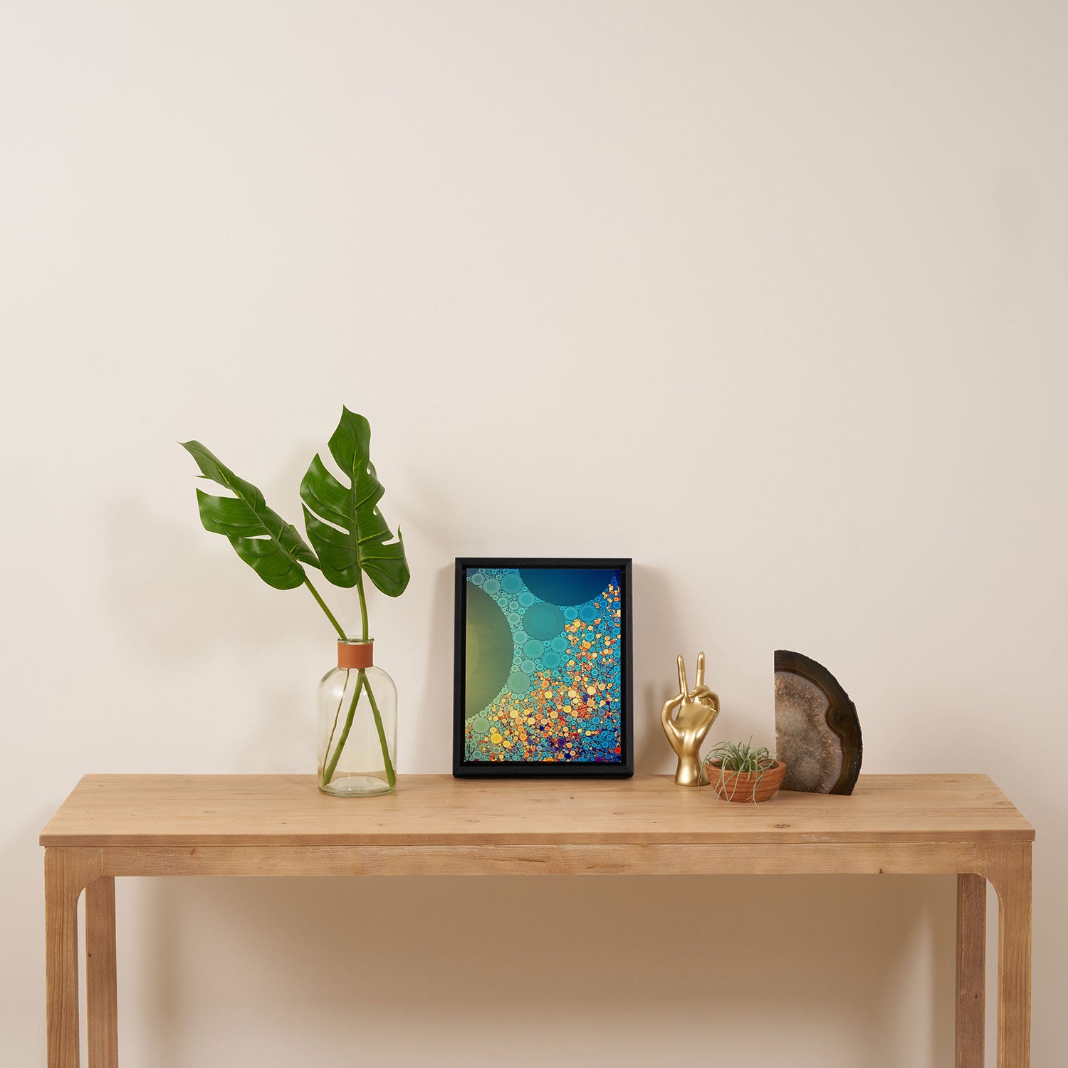 Sky and Leaves Framed Canvas Print Gallery Image 4