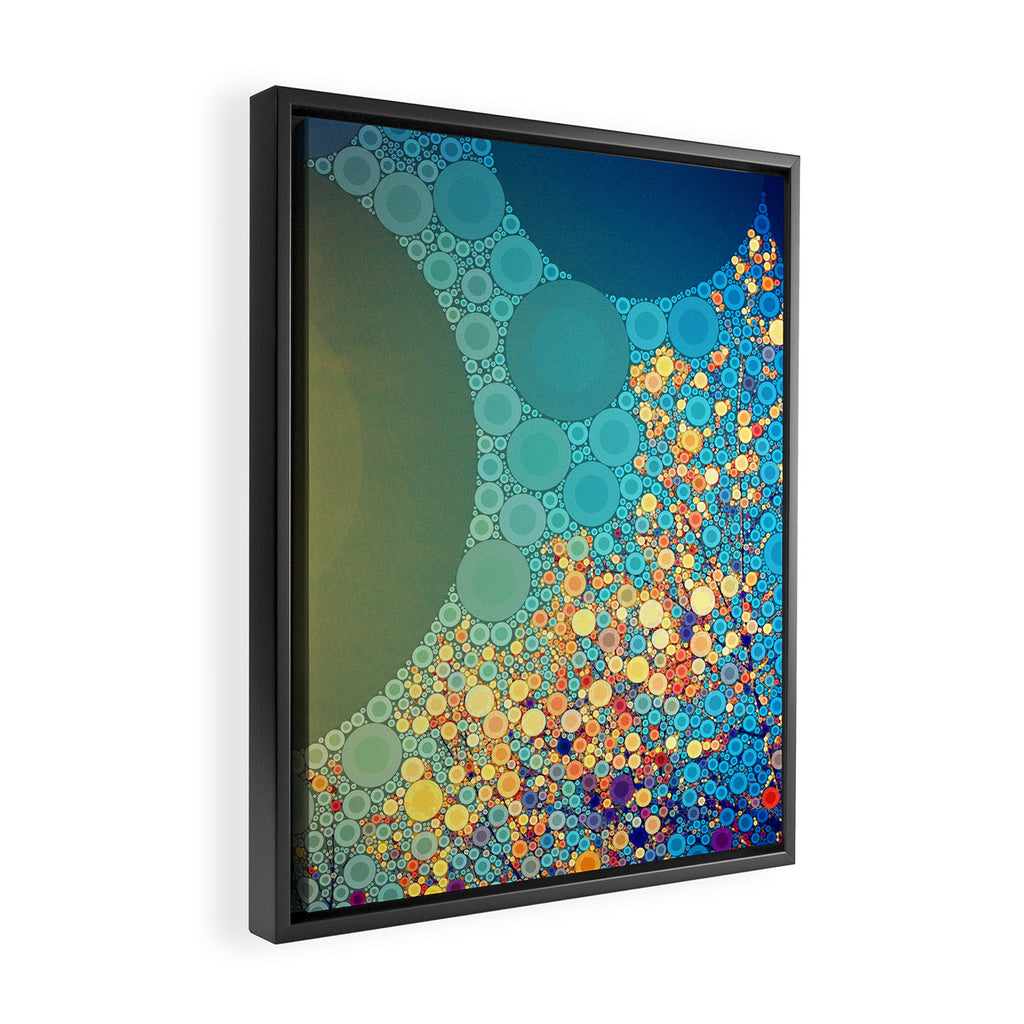 Sky and Leaves Framed Canvas Print Gallery Image 2
