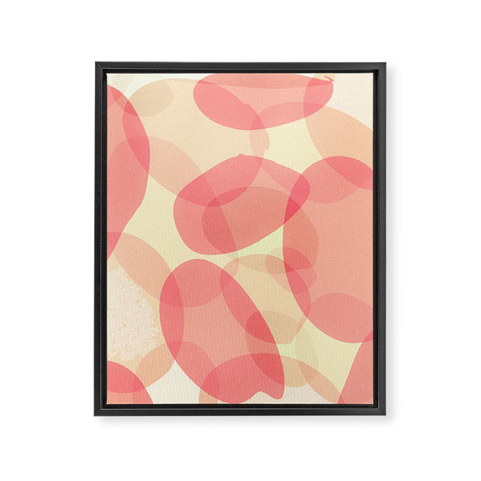 Soft Shapes Abstract #2 Framed Canvas Print Gallery Image 1