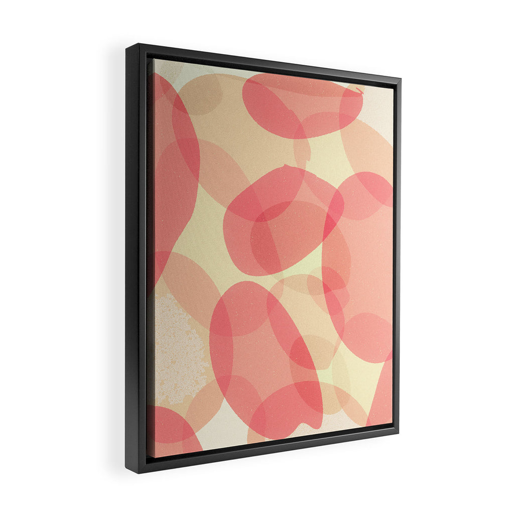 Soft Shapes Abstract #2 Framed Canvas Print Gallery Image 2