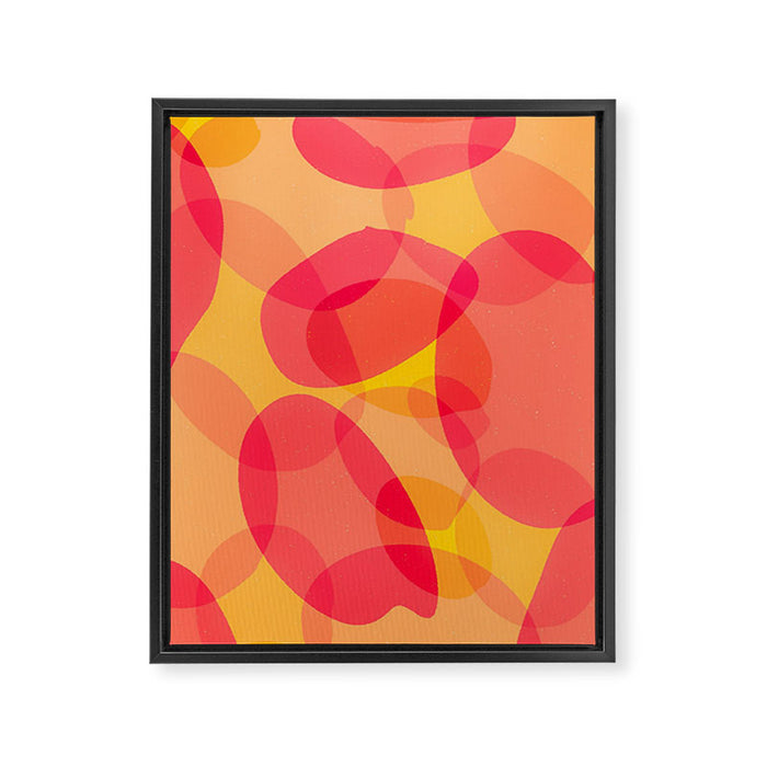 Soft Shapes Abstract #8 Framed Canvas Print Gallery Image 1