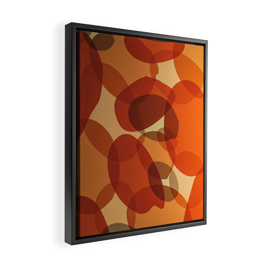 Soft Shapes Abstract #9 Framed Canvas Print Gallery Image 2