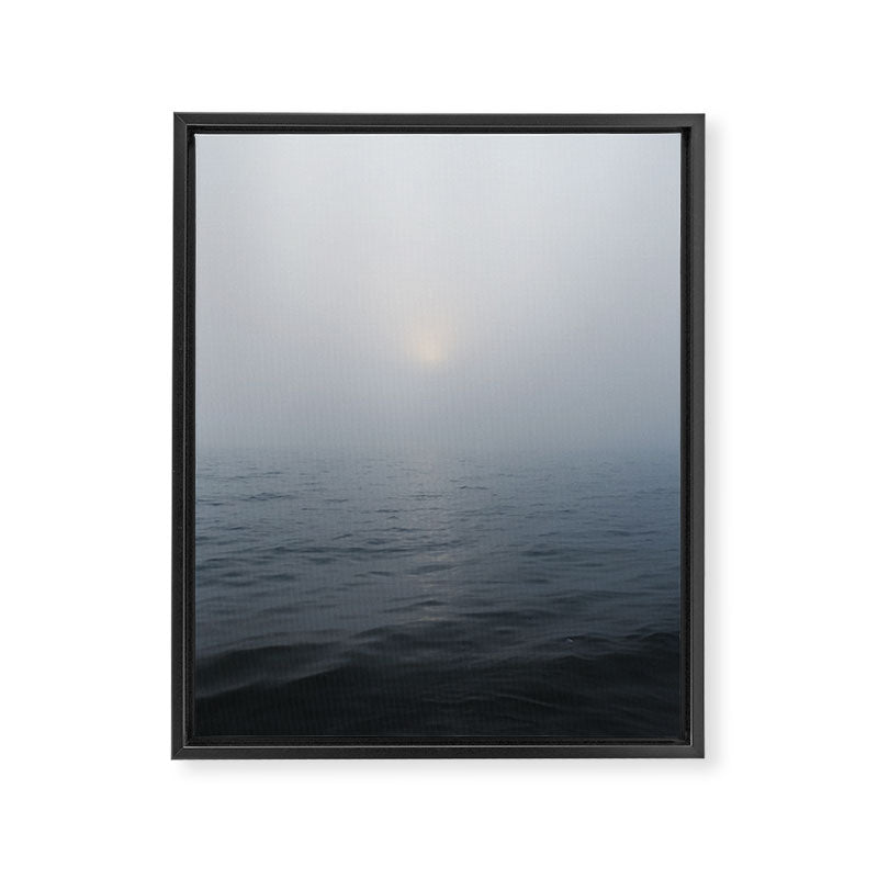 Solitude x Michigan photograph blue periwinkle water travel photo Framed Canvas Print Gallery Image 6