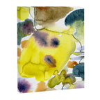 Spring Equinox 2 x colorful yellow watercolor abstract painting happy Canvas Print Gallery Image 6